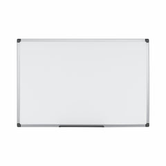 Bi-Office Maya Magnetic Melamine Whiteboard Grey Plastic Frame 600x450mm - MB0407186 DD