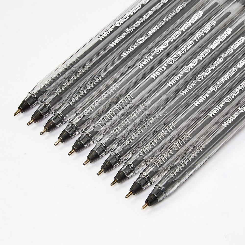 OXF TRIGRIP PENS X10 BLACK BOX