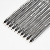 OXF TRIGRIP PENS X10 BLACK BOX