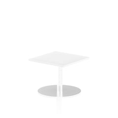 Dynamic Italia 600mm Poseur Square Table White Top 475mm High Leg ITL0210 DD