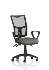 Eclipse Plus III Medium Mesh Back Task Operator Office Chair Charcoal Seat With Loop Arms  - KC0382 DD