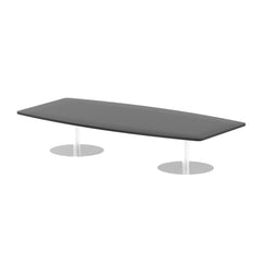 Dynamic Italia 2400mm Poseur High Gloss Table Black Top 475mm High Leg ITL0322 DD