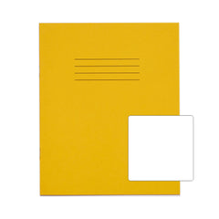 Rhino 8 x 6.5 Exercise Book 48 Page Plain Yellow (Pack 100) - VEX342-448-2 DD