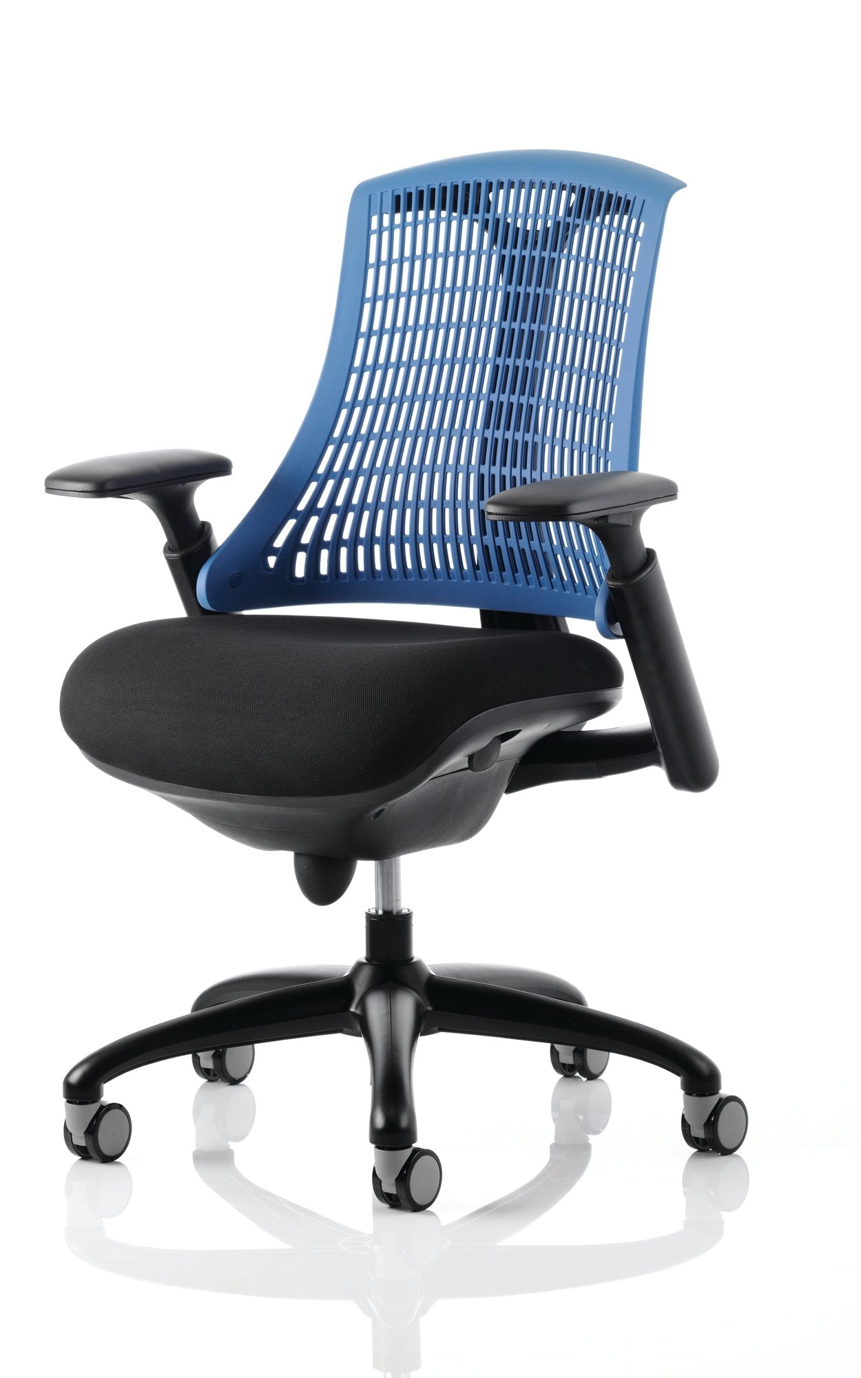 Flex Chair Black Frame With Blue Back KC0076 DD