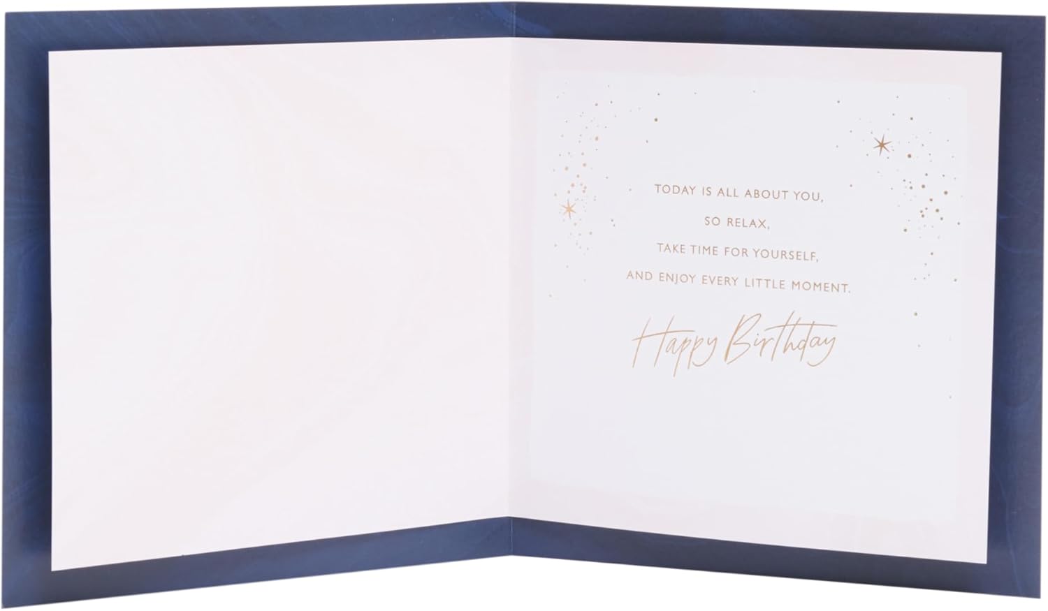 UK Greetings Birthday Card for Mum - Blue & Gold Design
