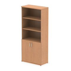 Impulse 2000mm Open Shelves Cupboard Oak I000755 DD