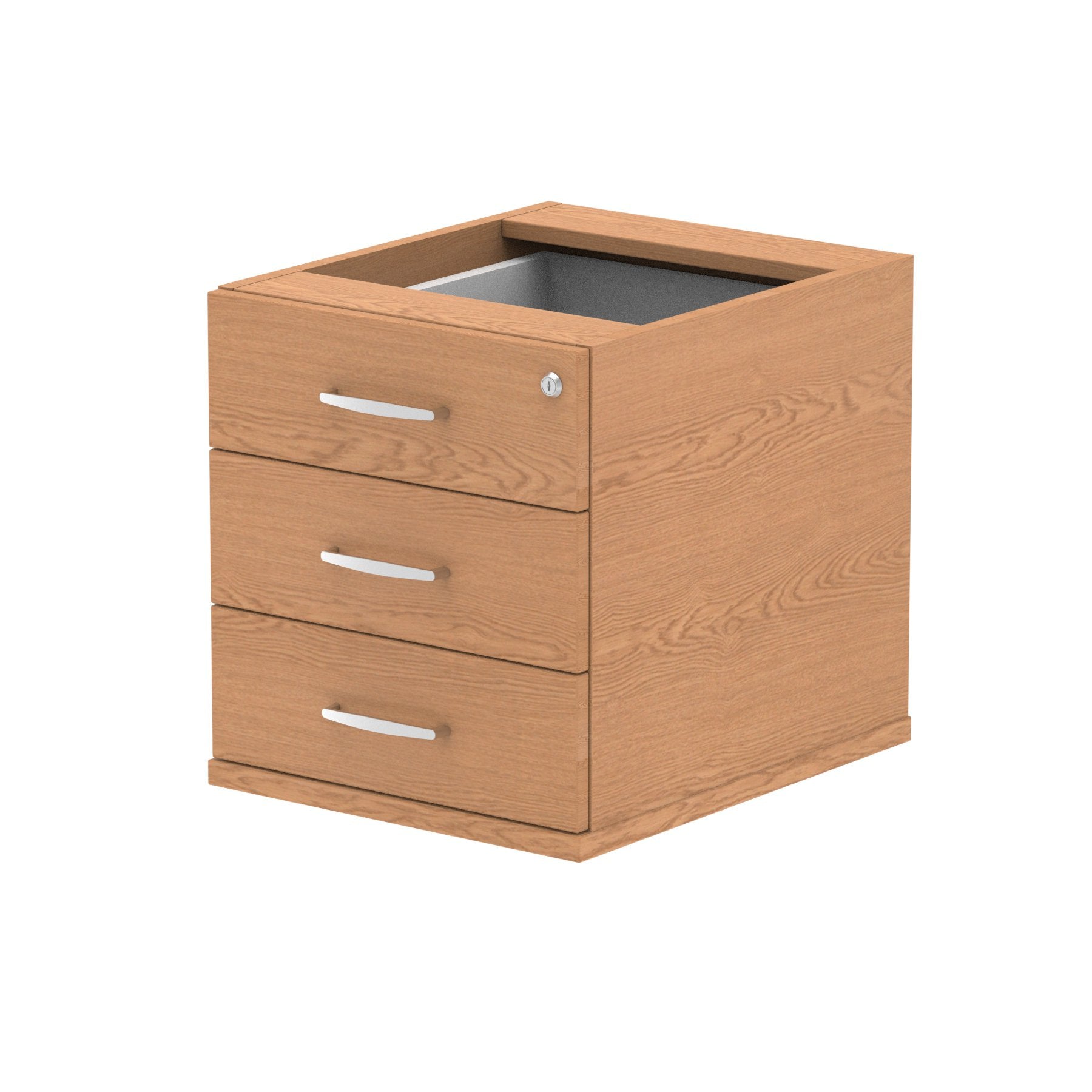 Impulse 3 Drawer Fixed Pedestal Oak I001643 DD