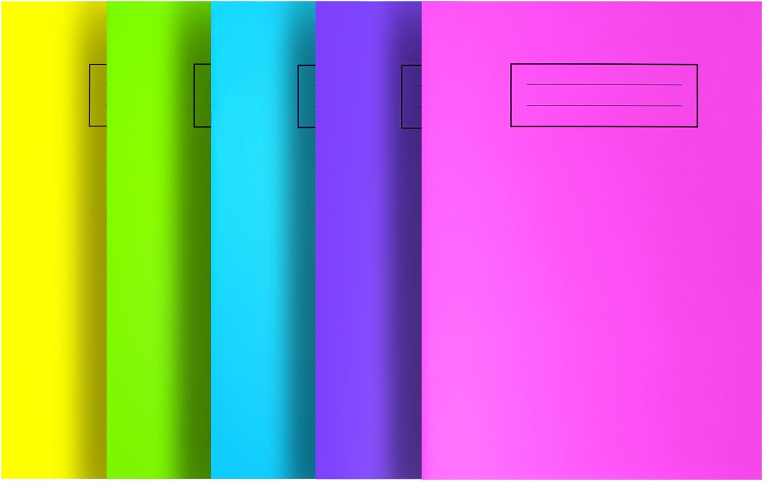 Silvine NBA5BT A5 Bright Exercise Notebook - Assorted Colours