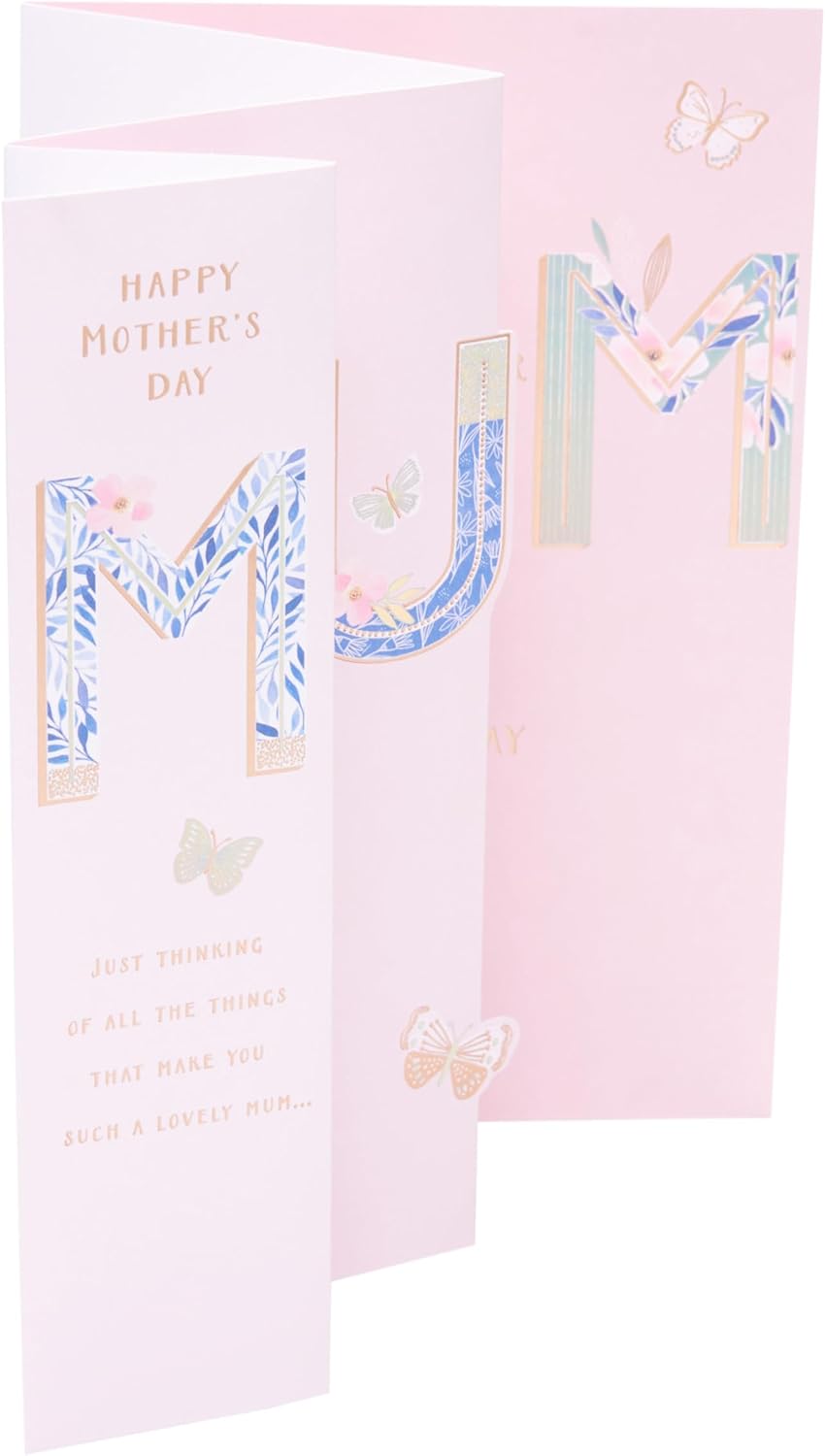 UK Greetings Mother's Day Card for Mum - Beautiful Fold Out Design