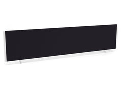 Impulse Straight Screen W1800 x D25 x H400mm Black With White Frame - I004626 DD