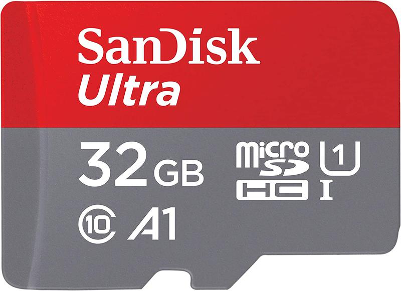 SanDisk 32GB Ultra A1 120MBs MicroSDXC and Adapter