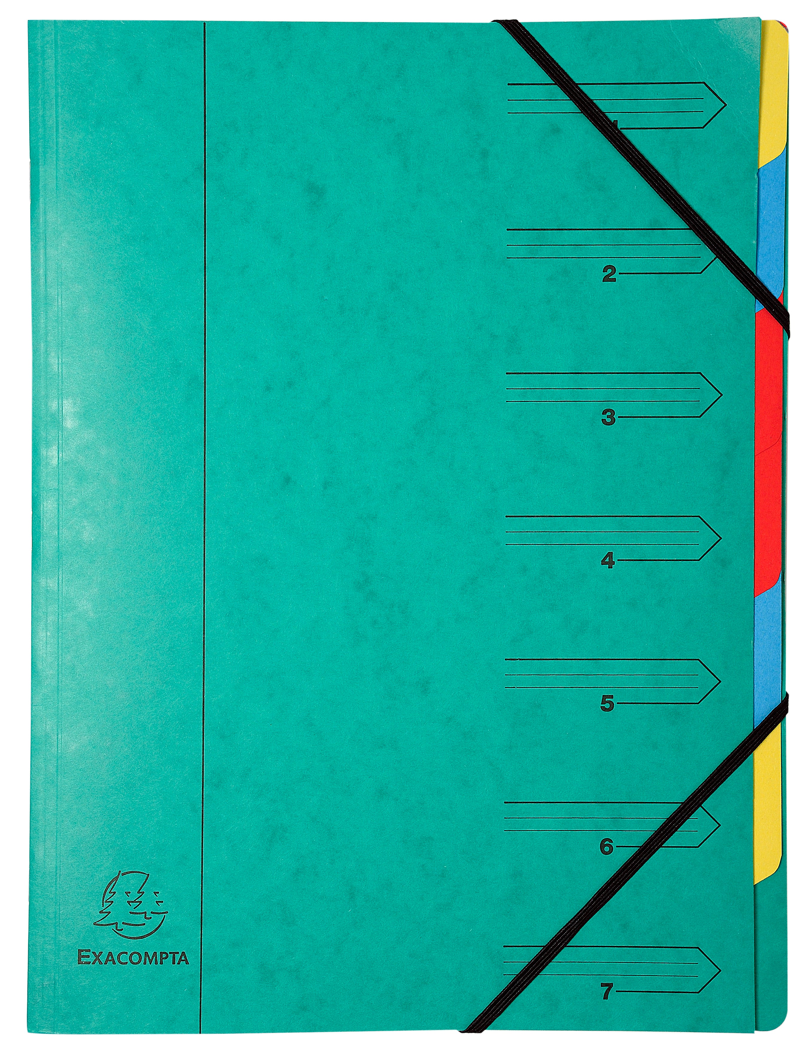 Europa Organiser Manilla 7 Part 170gsm Green - 54073E