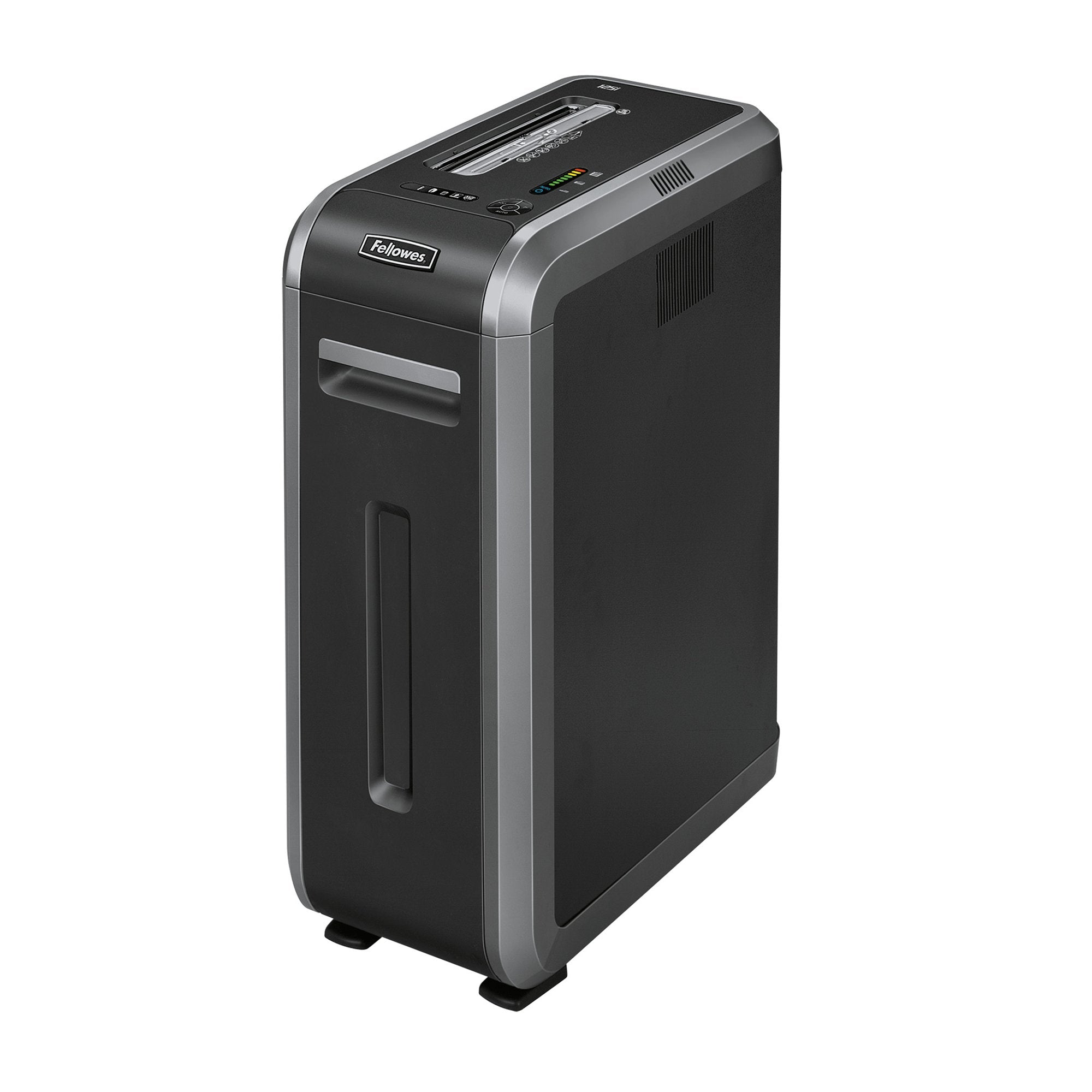 Fellowes Powershred 125i Strip Cut Shredder 53 Litre 18 Sheet Black/Grey 4613101 DD