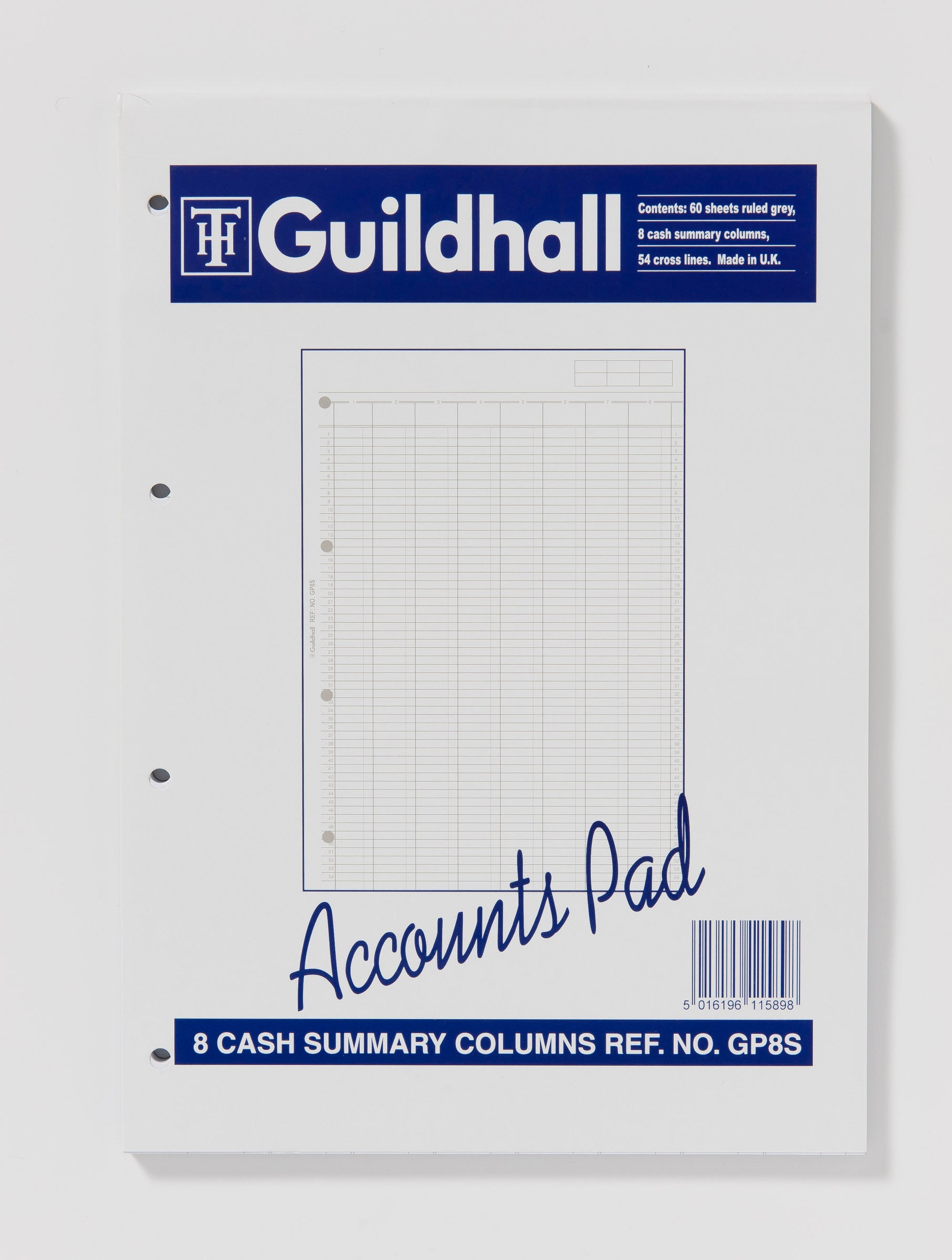 Guildhall Account Pad 8 Summary Column A4 60 Pages GP8SZ