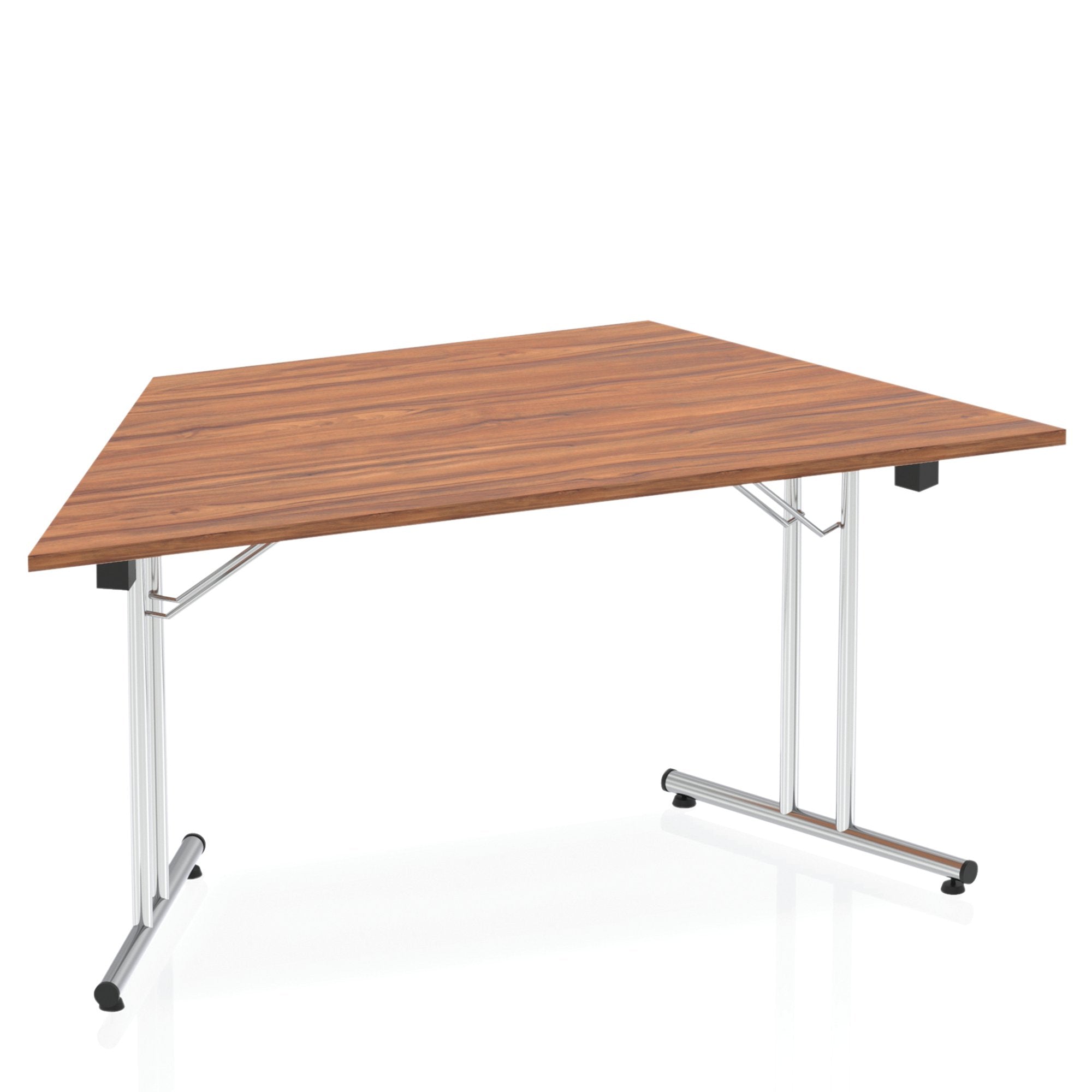 Dynamic Impulse 1600mm Folding Trapezium Table Walnut Top I000702 DD