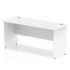 Impulse 1600 x 600mm Straight Desk White Top Panel End Leg MI002248 DD