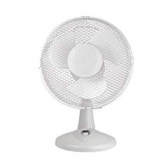Slingsby 9 Inch (229mm) Desk Fan 2 Speed White - 394260 DD