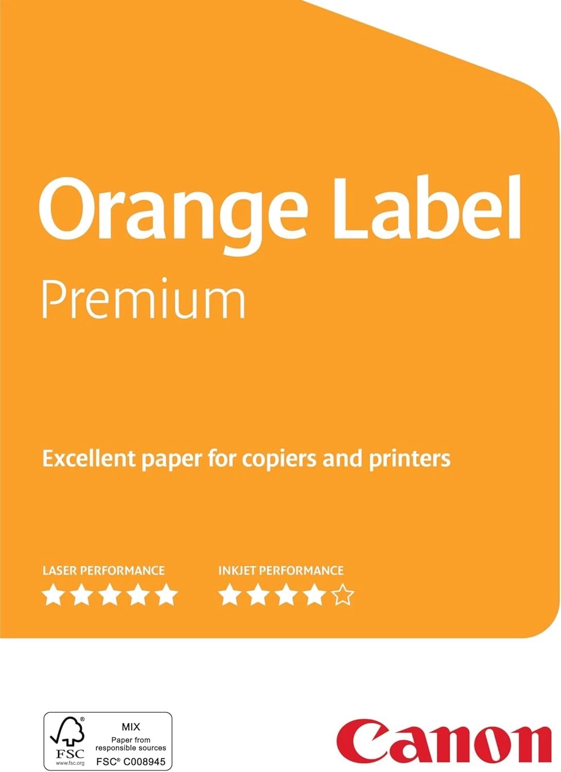 Canon Orange Label A4 Printer Paper – 75gsm – 500 Sheets