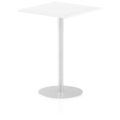 Dynamic Italia 800mm Poseur Square Table White Top 1145mm High Leg ITL0342 DD