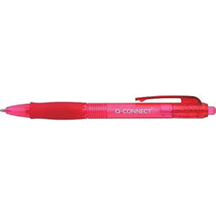 Q-Connect Retractable Medium Red Ballpoint Pens (Pack of 10)