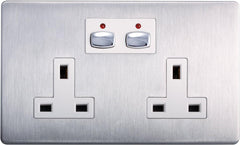 EnerGenie Mi Home Style Double Socket Steel