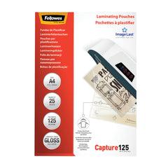 Fellowes Laminating Pouch A4 2x125 Micron Gloss (Pack 25) 5396301