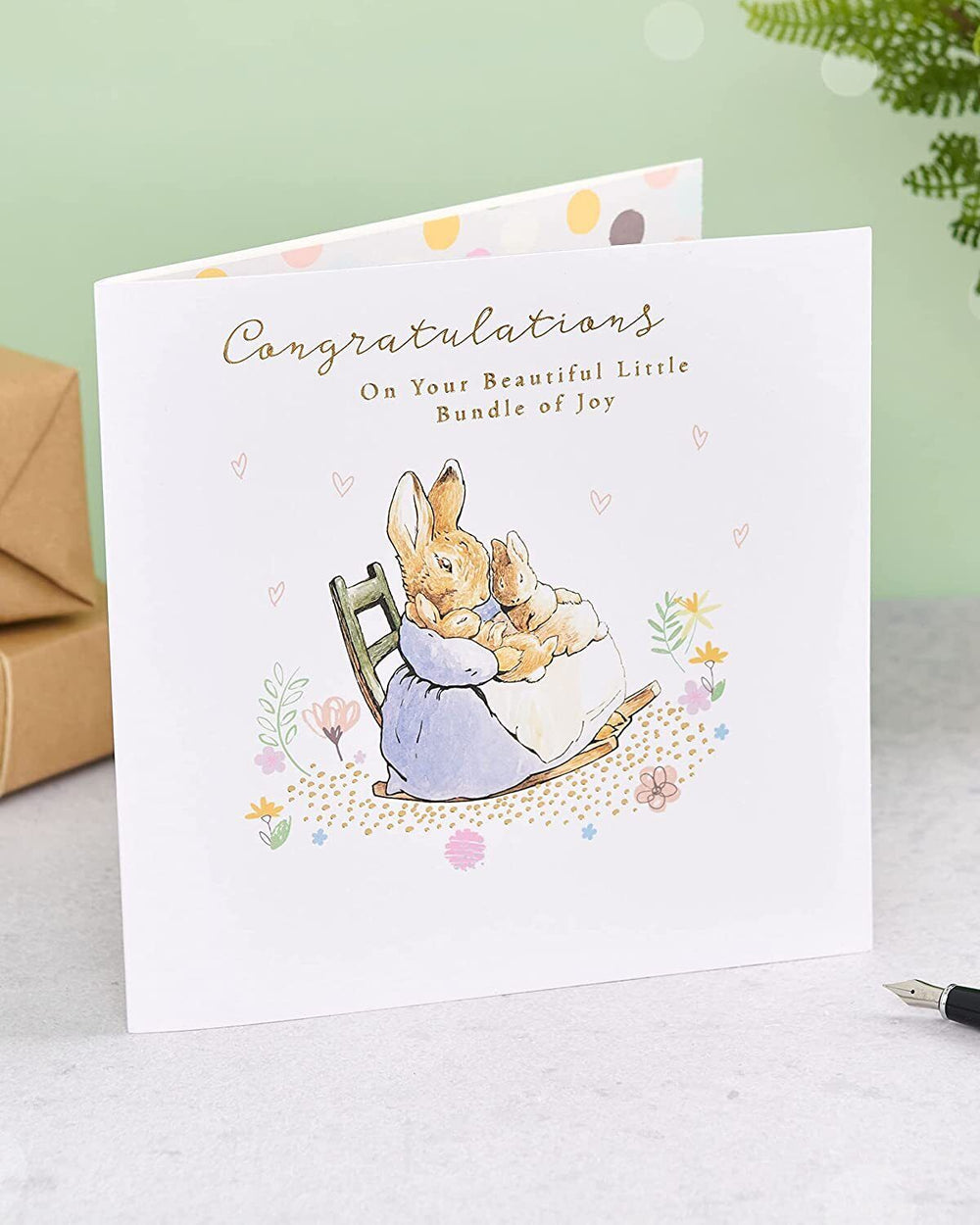 Peter Rabbit New Baby Congratulations Card