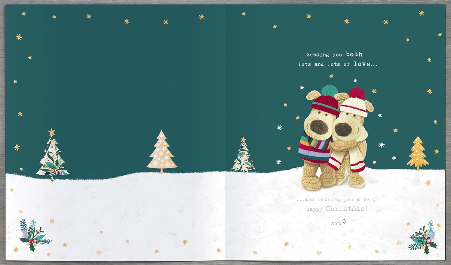 Boofle Christmas Card for Grandma & Grandad – Grand-Hug-Tastic Cute Festive Design