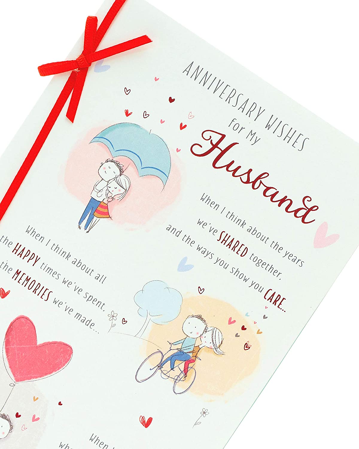 Husband Wishes Wedding Anniversary Card