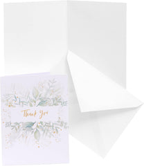 Botanical Designs Multipack of 10 Thank You Cards