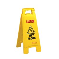 ValueX Caution Wet Floor Plastic Sign Yellow - 0905001