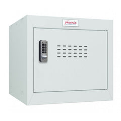 Phoenix CL Series Size 1 Cube Locker in Light Grey with Electronic Lock CL0344GGE DD