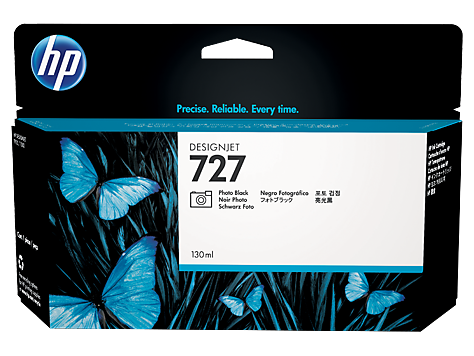 HP 727 Bright Black Standard Capacity Ink Cartridge 130ml - B3P23A