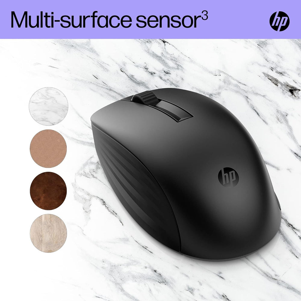 HP 650 Programmable Wireless Keyboard & Mouse Set | 20+ customisable keys and mouse sensitivity | 20+ months battery | Multi-surface use | 60% recycled materials | 4 batteries and nano dongle | Black