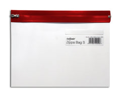 Snopake Zippa Bag S Polypropylene A5 140 Micron Red (Pack 25) - 12692