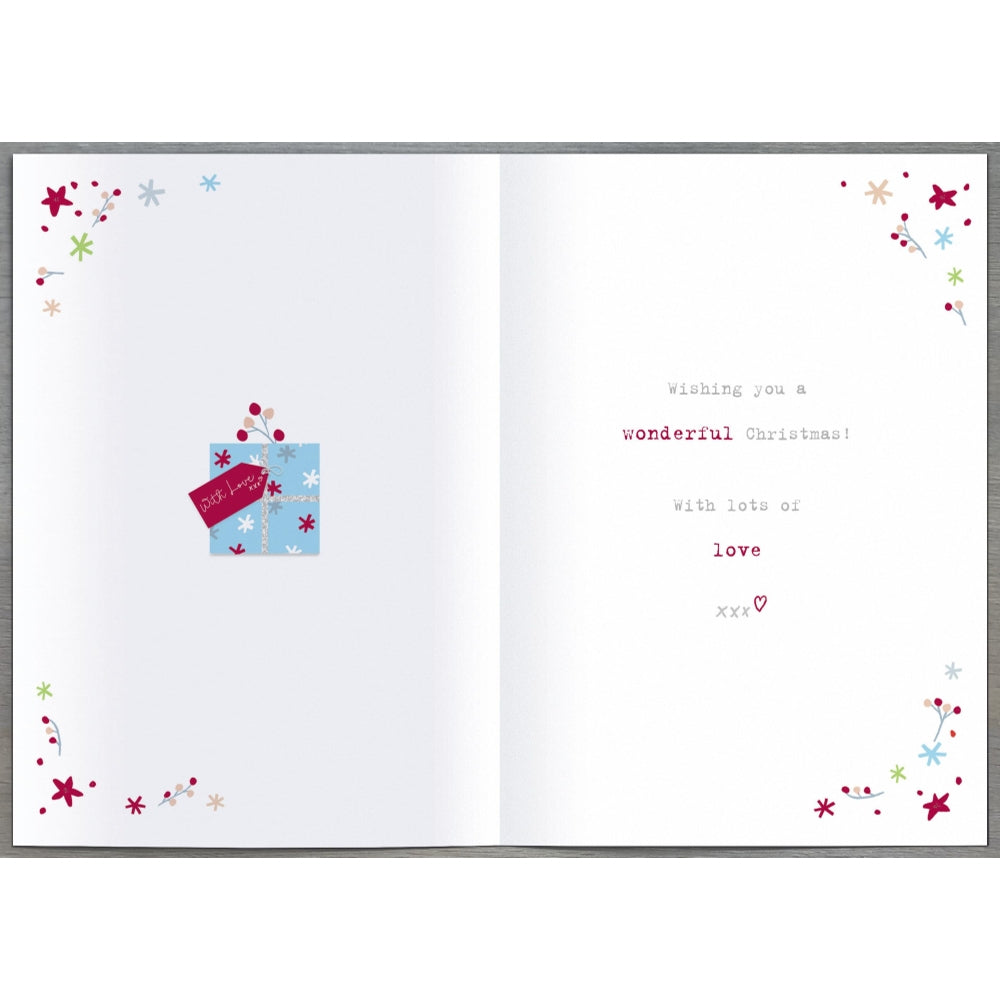 Boofle With Coffee Mug Nannie Christmas Card