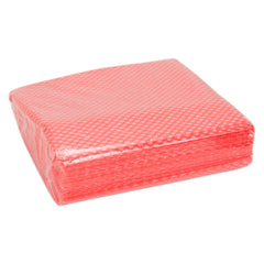 ValueX Folded Cleaning Cloth 480x360mm Red (Pack 50) - 707008OP