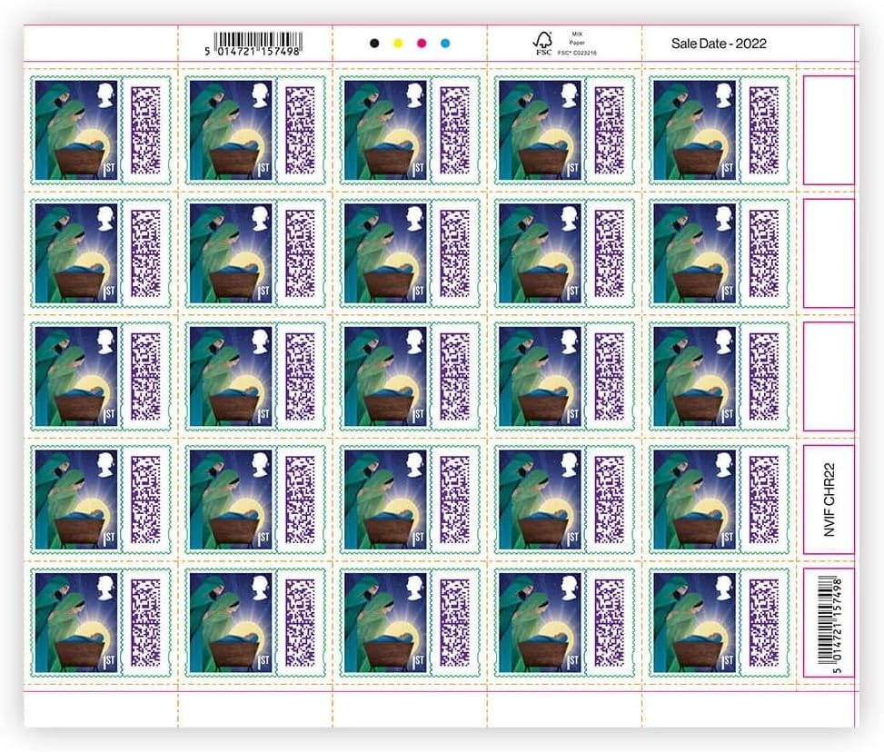 Christmas Postage Stamps Version 2022