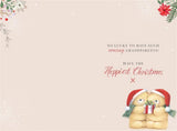 Christmas Greeting Card for Nana and Grandad with Festive Seasonal Design and Heartfelt Wishes