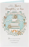 Traditional Son & Daughter in Law Wedding Card
