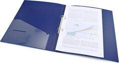 Rapesco Germ-Savvy® Antibacterial: A4 (2-Ring) PP Ring Binder, 35mm Spine – Blue (1 Unit = 4 Binders)