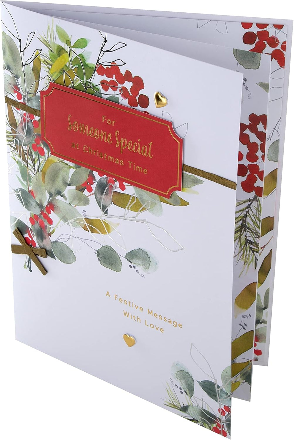Hallmark Boxed Christmas Card for Someone Special – Classic Seasonal Foliage Design