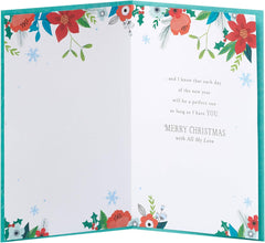 UK Greetings Christmas Card for Wife - Heartfelt Design