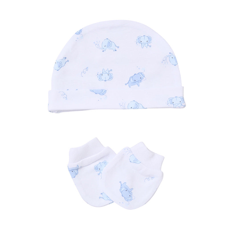 Send It By White & Blue Elephant 5 Piece Set