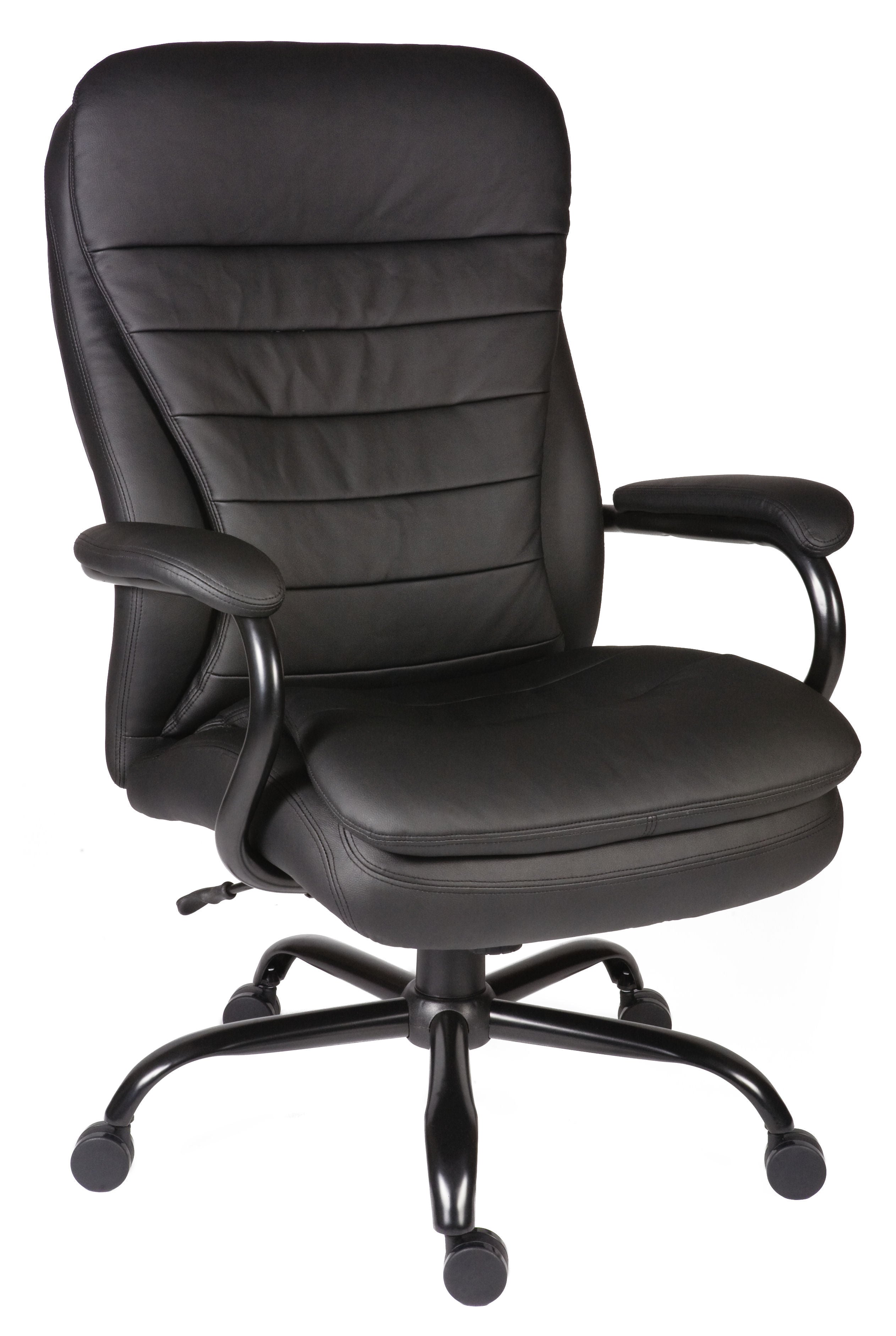 Goliath Heavy Duty Bonded Leather Faced Executive Office Chair Black - B991 DD
