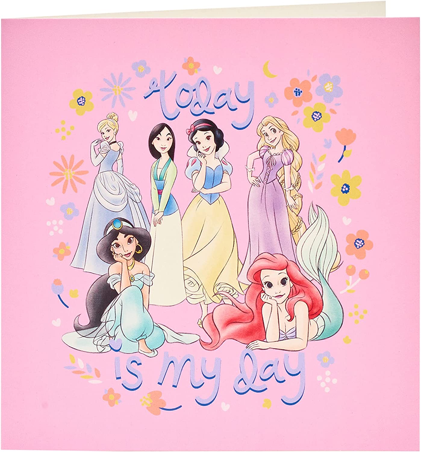 Disney Princess Gift Wrap and Gift Tag and Card