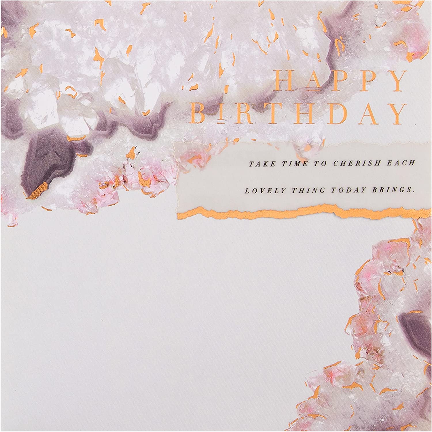 Contemporary Marbled Birthday Card