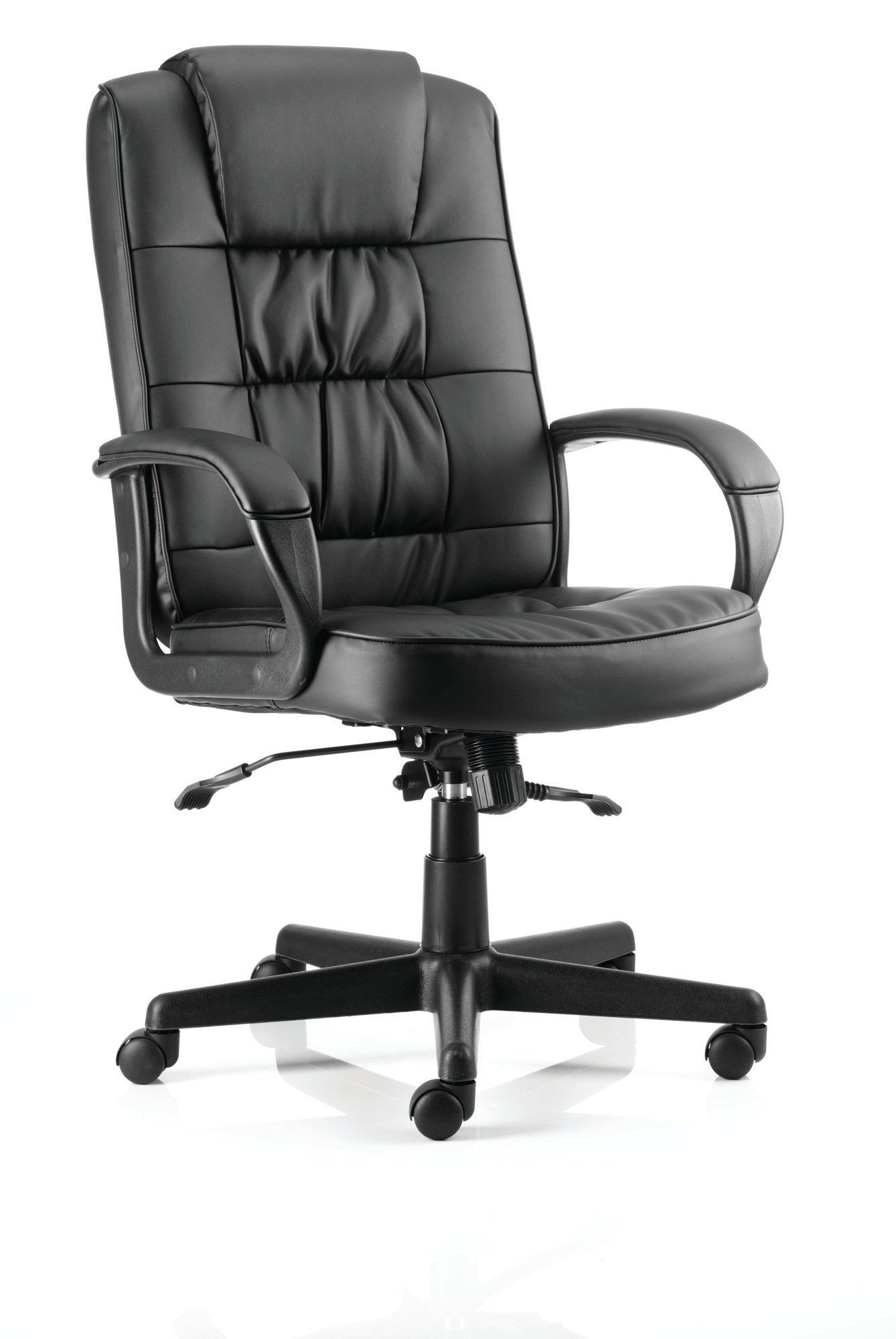 Moore Executive Leather Chair Black with Arms EX000050 DD