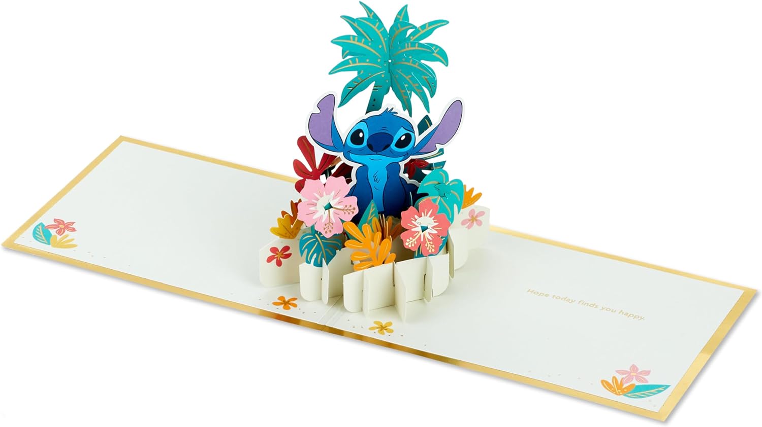 Disney 3D & Pop-Up Lilo & Stitch Stitch with Hawaiian Flowers