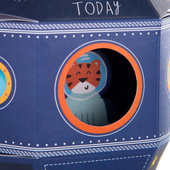 3rd Birthday Card for Son – 3D Pop-Out Rocket Design